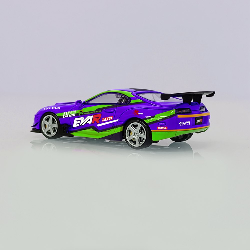 MJ 1:64 Toyota Supra A80 Customized Diecast Toys Car Models Miniature Hobby Collection Gifts