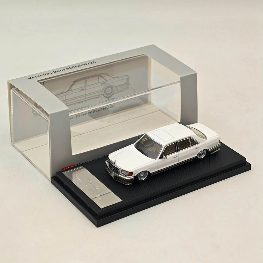 Voiture miniature moulée sous pression Mercedes-Benz S560sel W126 1:64