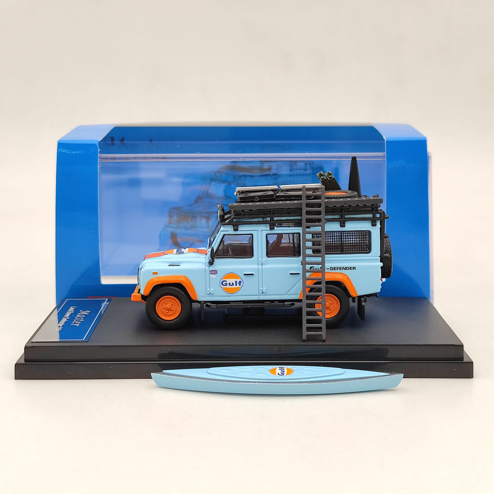 New Master 1:64 Land Rover Defender Gulf Camping Camouflage Diecast Toys Car Models Miniature Vehicle Hobby Collection Gifts