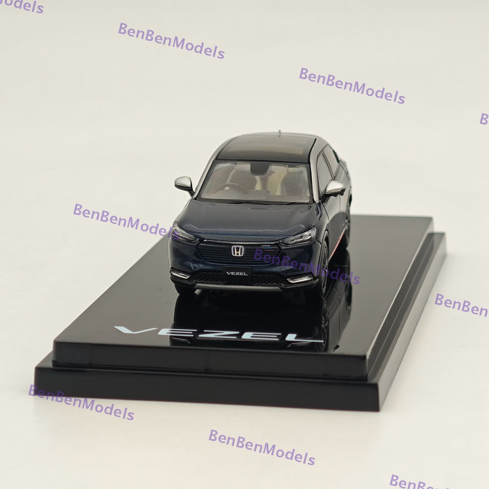 1/64 Hobby Japan VEZEL e:HEV PLaY Midnight Blue Beam Metallic Diecast HJ642071BL