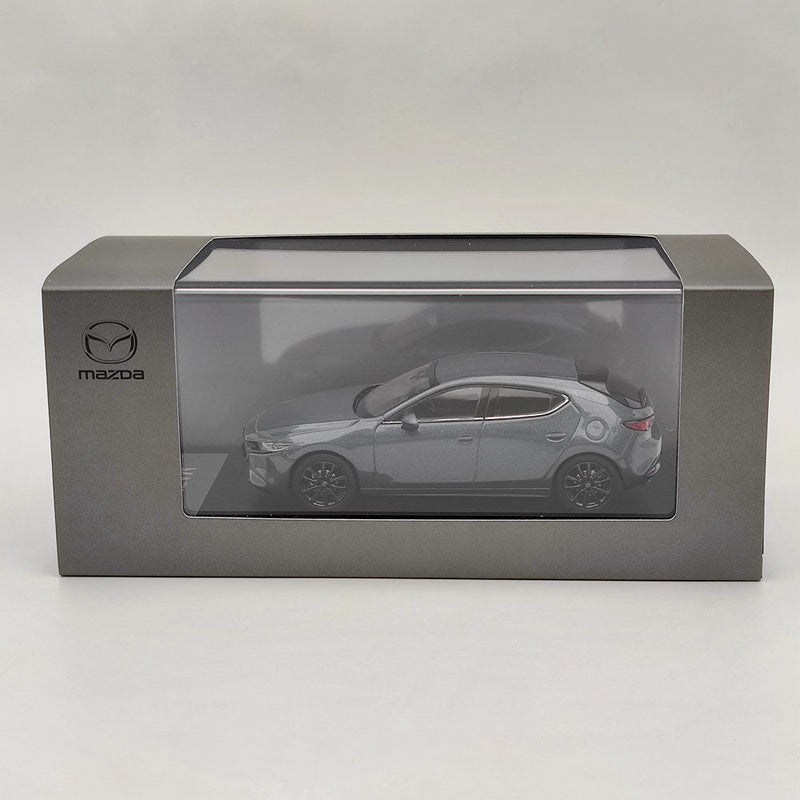 1:43 Mazda3 5HB 2019 Skyactiv-X Soul Blue Crystal Metallic Diecast Model Car Auto Toys Gift