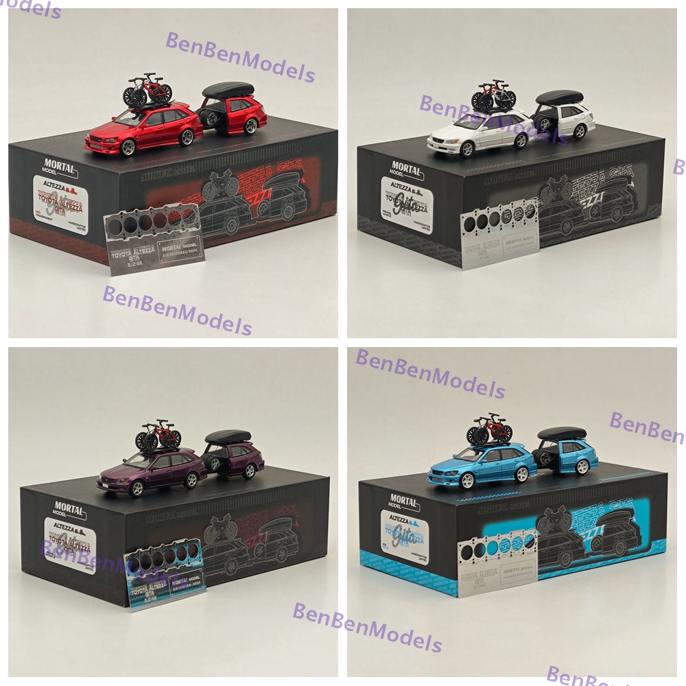 Mortal Masterpiece 2025 HEC Beijing Auto Model Expo Official 1:64 Diecast Toyota Altezza Gita Lexus IS200 Comes with trailer