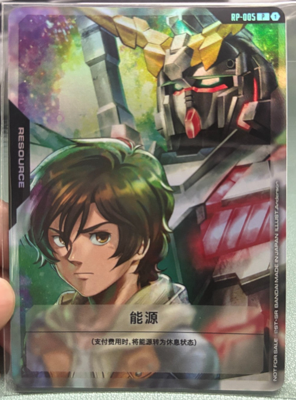 Chinese-Banagi&Unicorn GundamRP-005 Promo Base TCG Participation Award Card Game