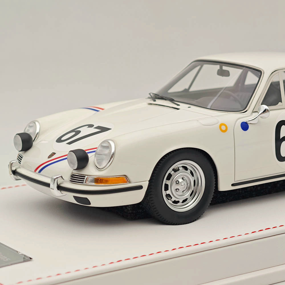 Ivy Merit 1/18 Porsche 911s 1967 Le Mans Blanc 67# Résine de collection de haute qualité