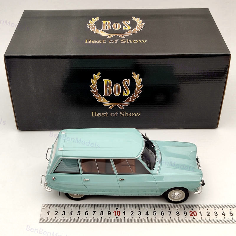 BOS 1/18 Citroen Ami 6 Break 1967 BOS390 Blue Limited Edition Collection Models