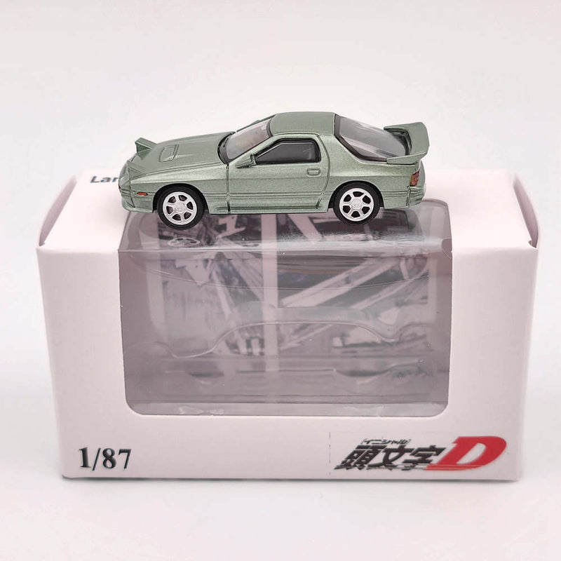 LF 1/87 Mazda Fc3s Initial D Diecast Toys Car Models Miniature Vehicle Hobby Collectible Gifts