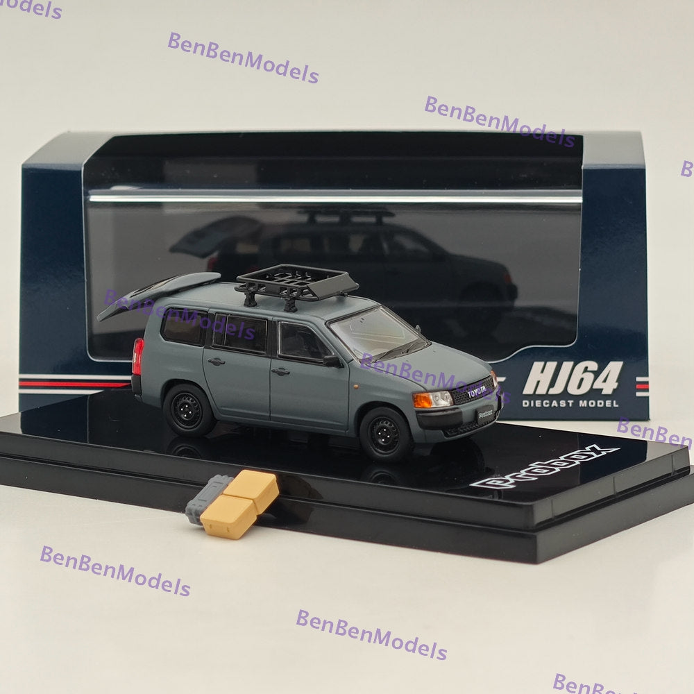 1/64 Hobby Japan Toyota PROBOX CUSTOMIZED VER Matte Gray HJ643062GY Models Car