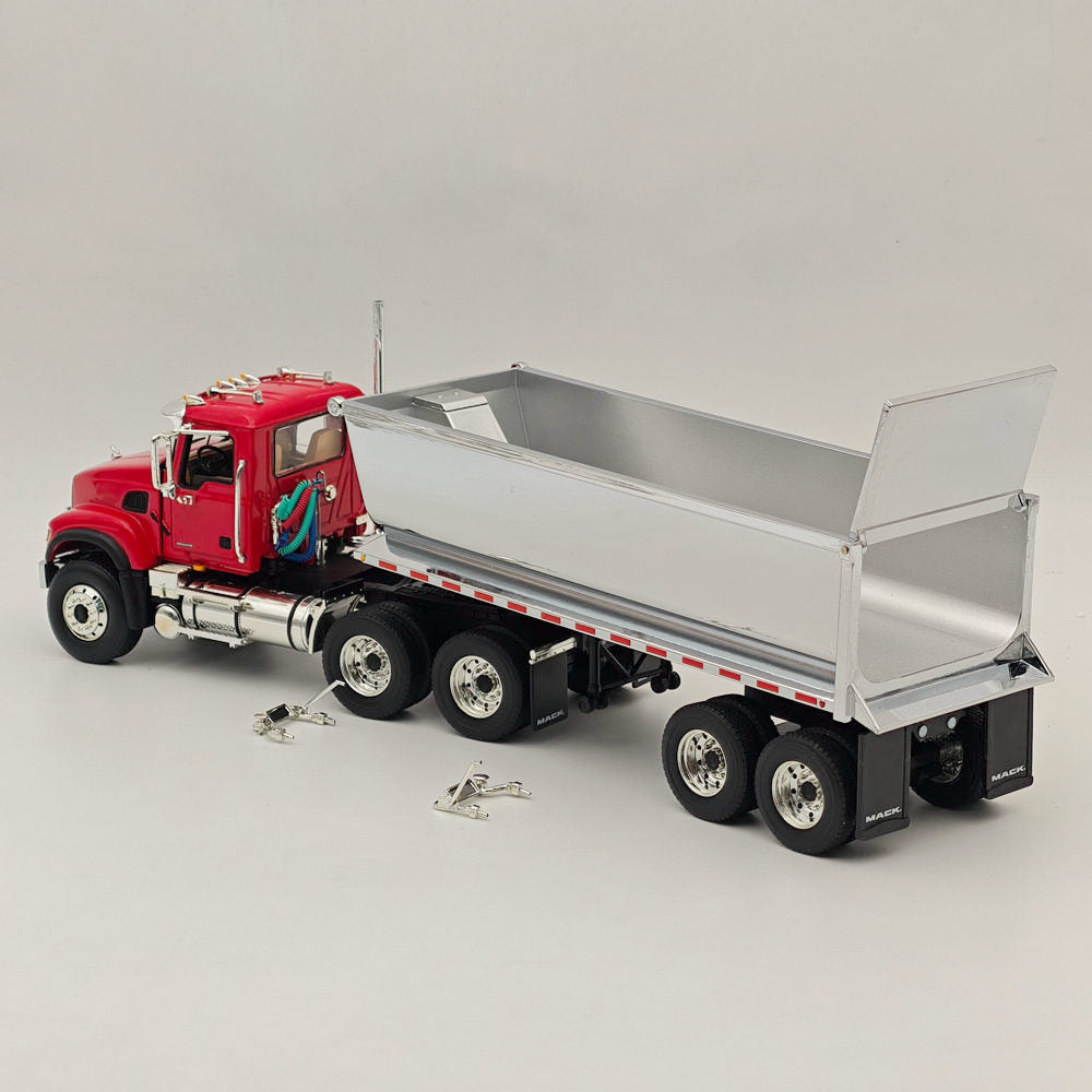 FIRST GEAR 1/34 MACK GRANITE & ROUND END DUMP TRAILER 10-4181 DIECAST Model Truck Collection