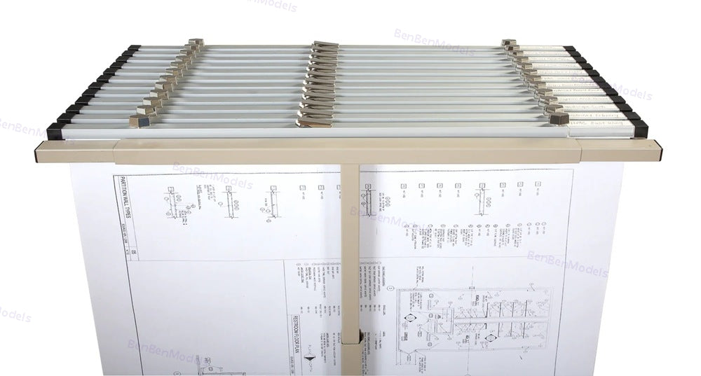 BrooksideDesign Heavy Duty Vertical Blueprint Storage Mobile Plan Center (Model MVPC)