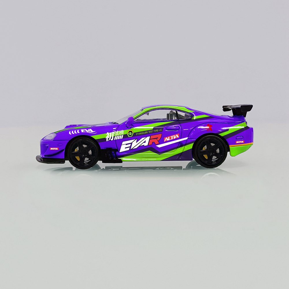 MJ 1:64 Toyota Supra A80 Customized Diecast Toys Car Models Miniature Hobby Collection Gifts