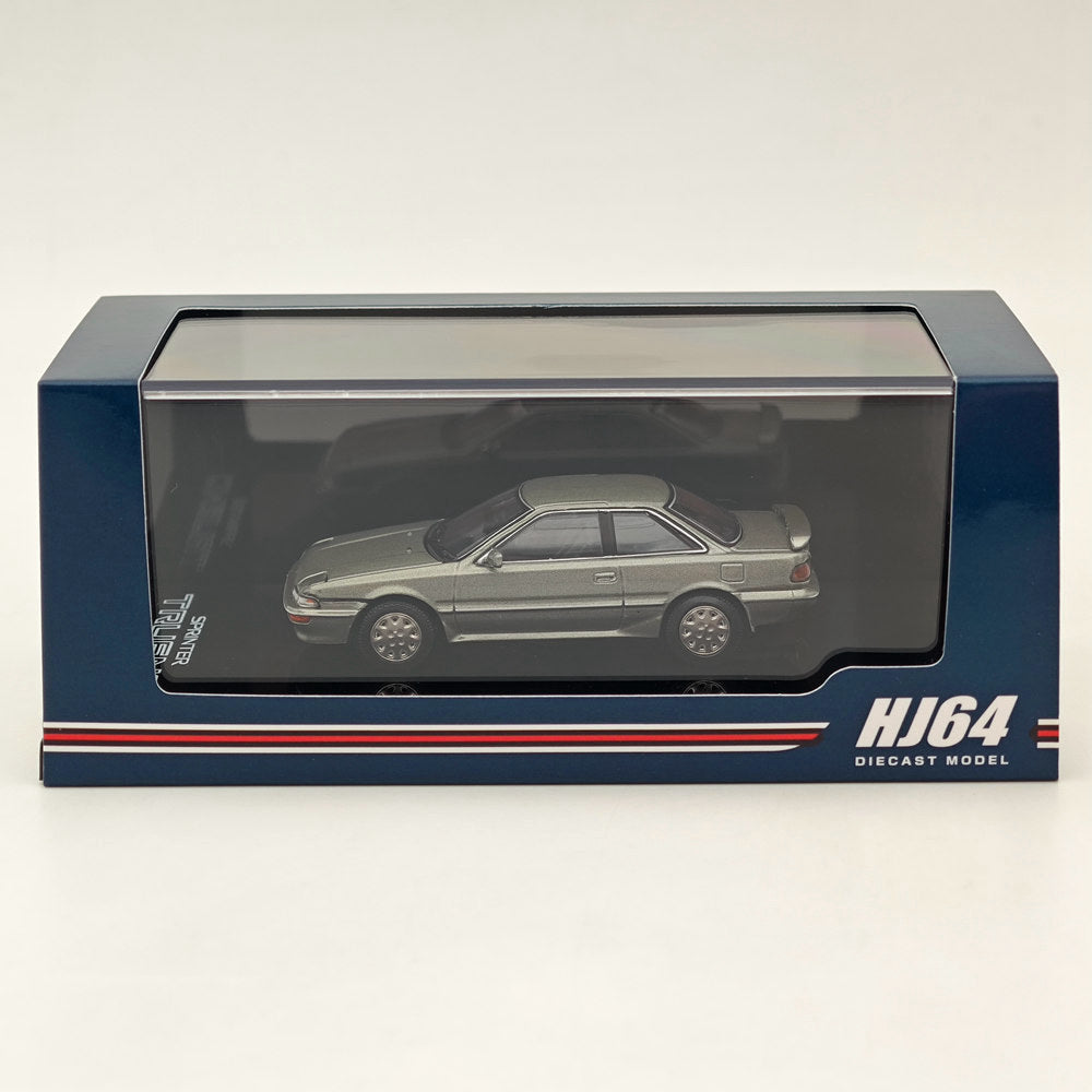 Hobby Japan 1/64 Toyota SPRINTER TRUENO GT APEX AE92 Grayish Green Metallic HJ641060AGY Diecast Model Car