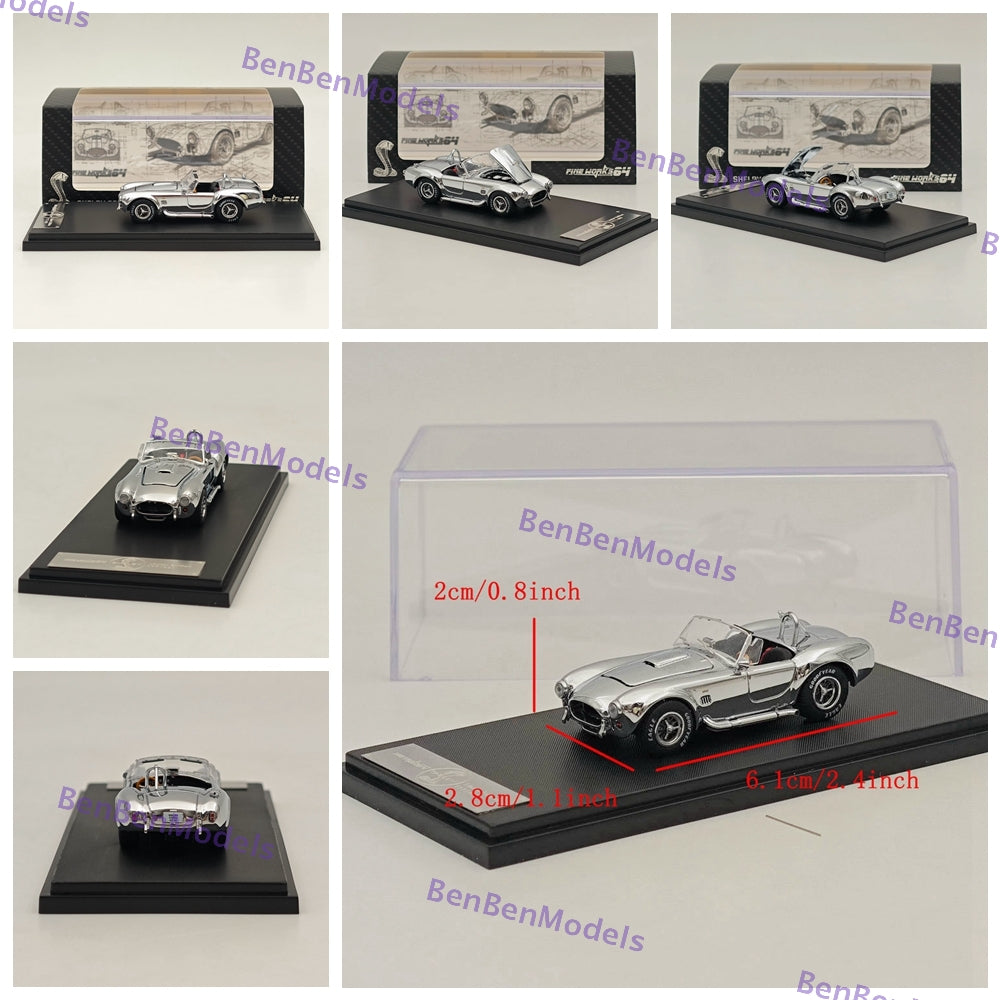 Fine Works 1/64 Ford SHELBY COBRA 427S/C Diecast Models Car Limited Collection