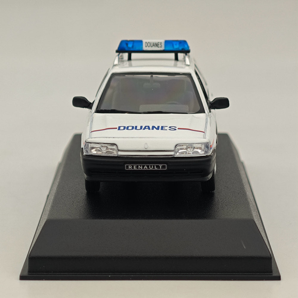 1/43 Norev Renault R21 Nevada Sw Station Wagon Douanes 1993 modèle moulé sous pression blanc