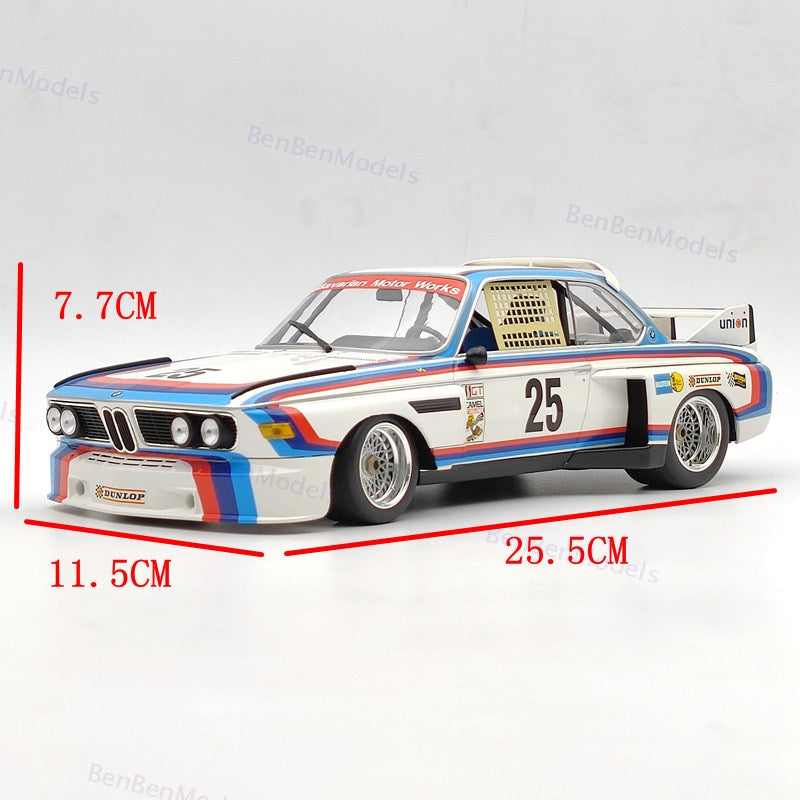 MINICHAMPS 1/18 Scale BMW 3.0 CSL #25 Xpand Rally Diecast Model Car Collection