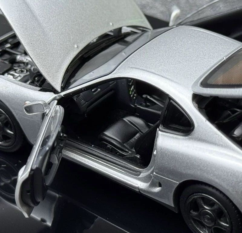 LCD 1:43 Toyota Supra A80 Alloy Fully Open Diecast Car Model Collectible Gifts