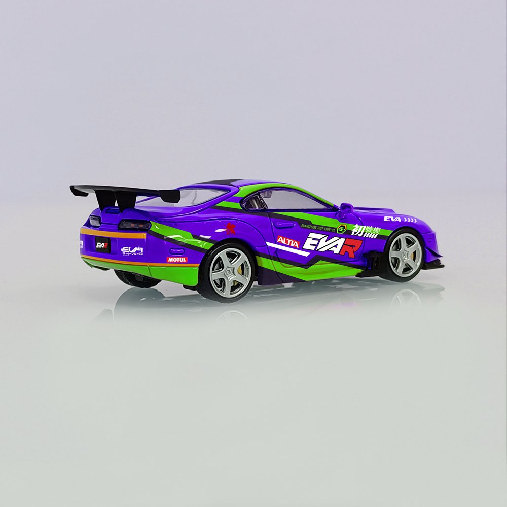 MJ 1:64 Toyota Supra A80 Customized Diecast Toys Car Models Miniature Hobby Collection Gifts