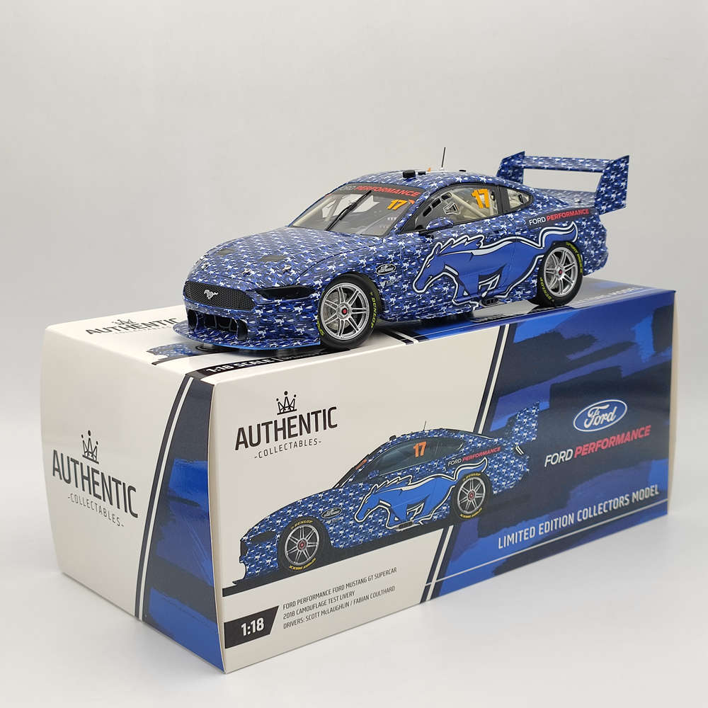 1/18 Authentique Ford Performance #17 Ford Mustang GT Supercar 2018 S.MCLAUGHLIN'S #ACD18F19L Modèles moulés sous pression Collection limitée