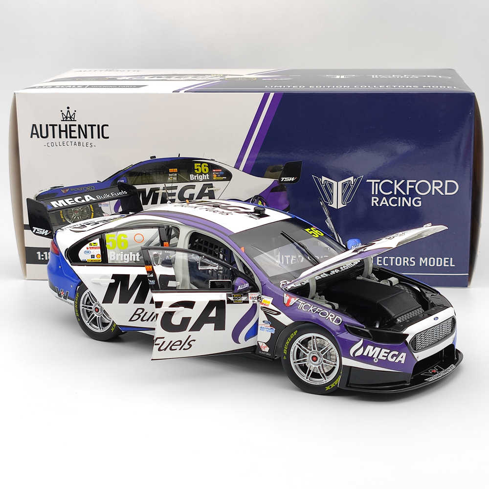 Authentique 1/18 TICKFORD RACING JASON BRIGHT #56 FORD FGX FALCON 2017 CLIPSAL 500 JOUETS VOITURE CADEAU