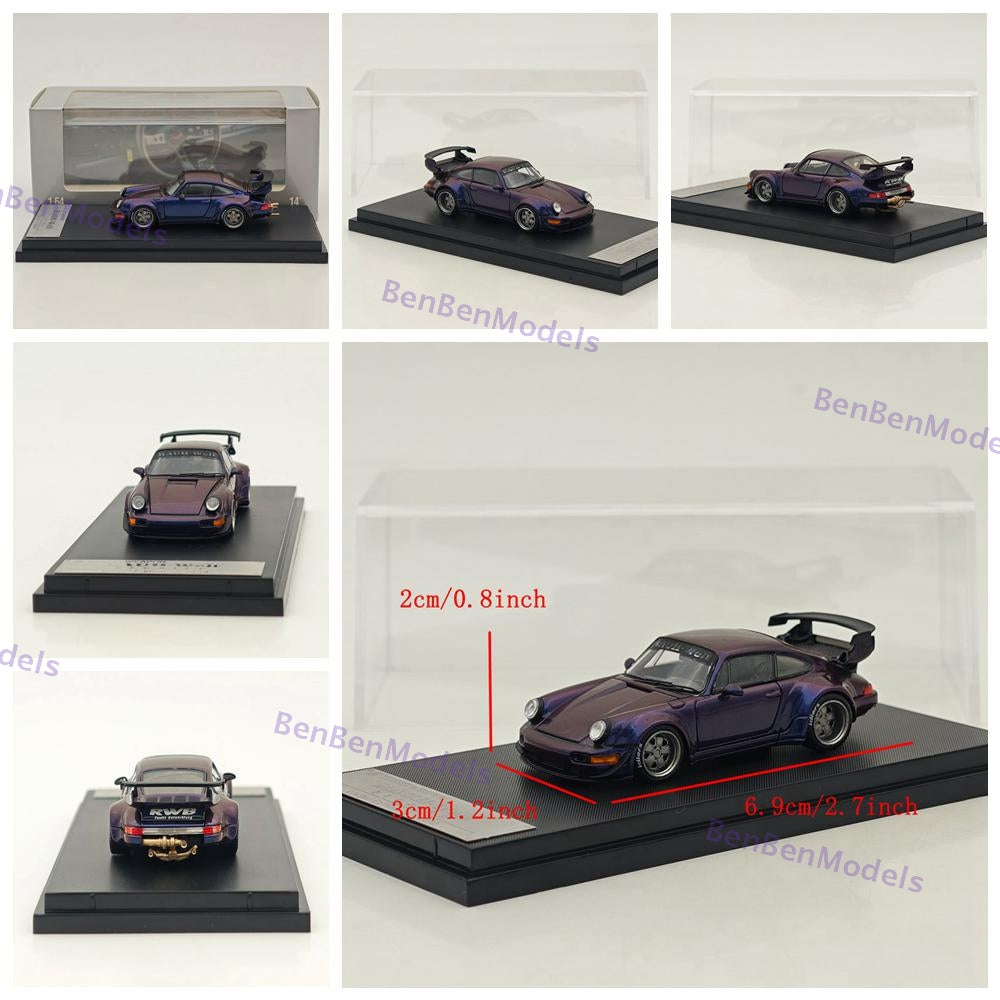 1:64 SW Porsche RWB 964 Classic Sports Model Diecast Model Car Limited Edition