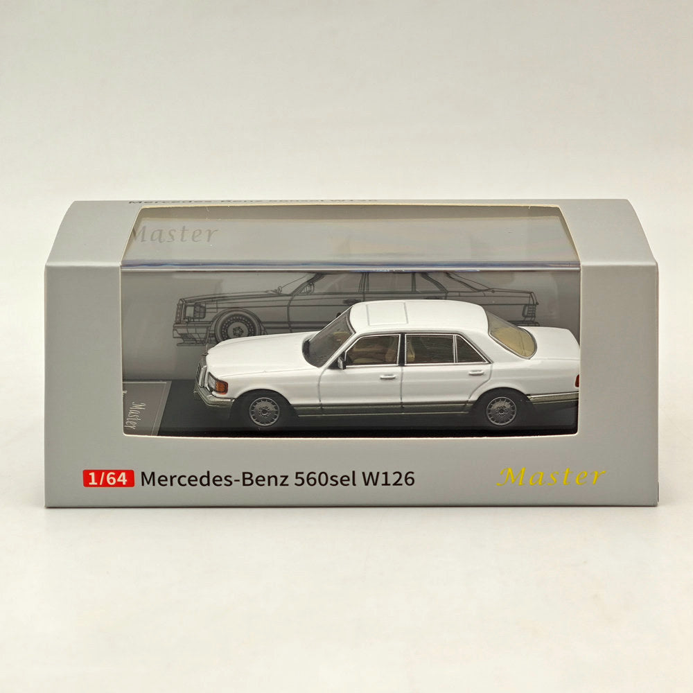 Voiture miniature moulée sous pression Mercedes-Benz S560sel W126 1:64
