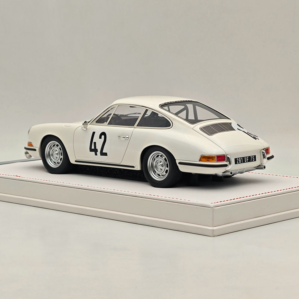 Ivy Merit 1/18 Porsche 911s 1967 Le Mans Blanc 42# Résine de collection de haute qualité