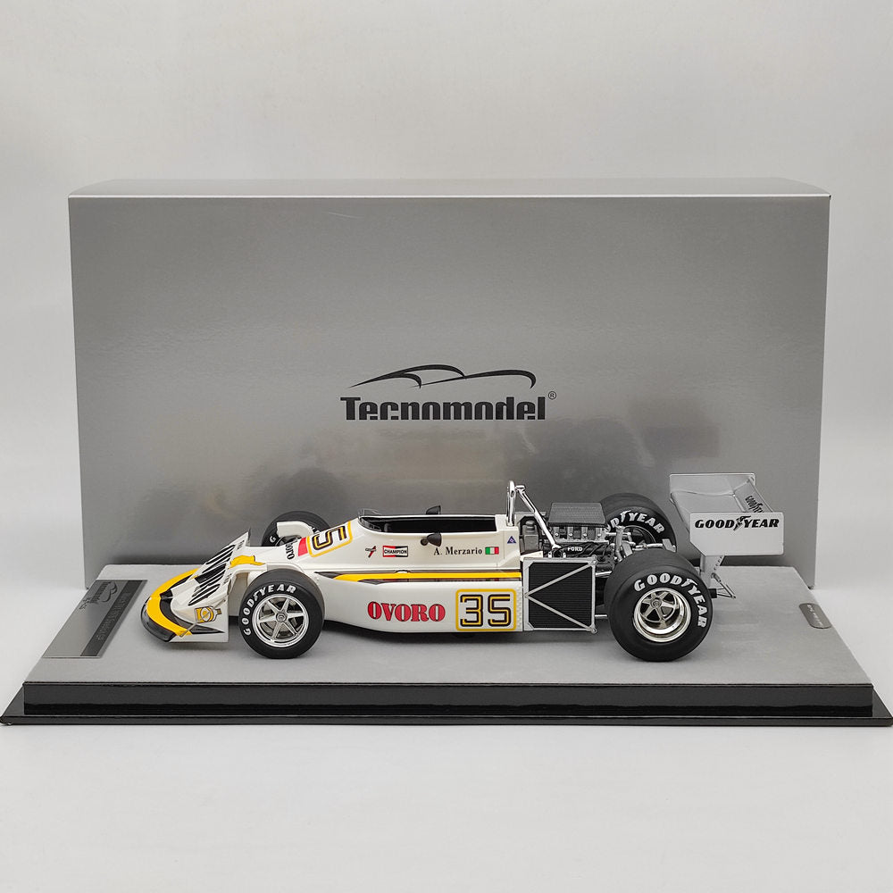 1/18 Tecno Mythos Series March Ford 761 OVORO #35 1976 Swedish GP TM18-222E Red Resin Model Cars Limited Collection