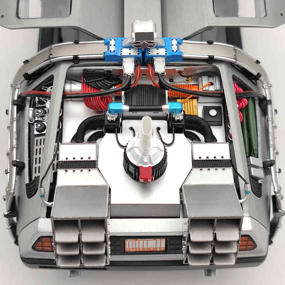 Hot Wheels 1/18 Elite Back To The Future Time Machine BCJ97 Diecast Model Car Collection Auto Gift