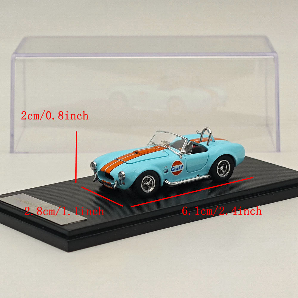 Fine works 1/64 Ford Shelby Cobra 427 Gulf Power Cap Alloy Diecast Models Car