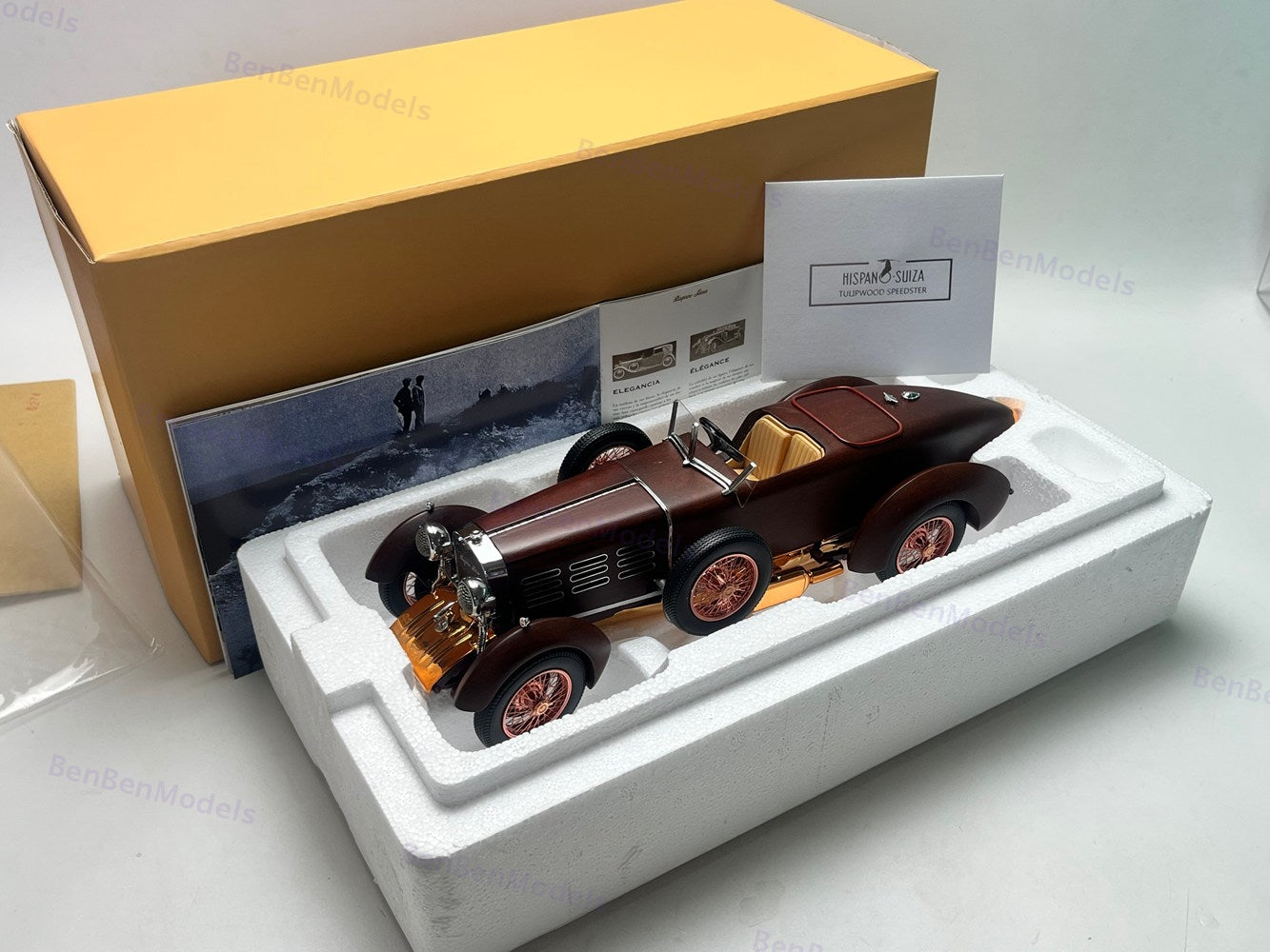 1:18 HISPANO SUIZA H6C SPEEDSTER TULIPWOOD 1924 Model Cars Limited Collection
