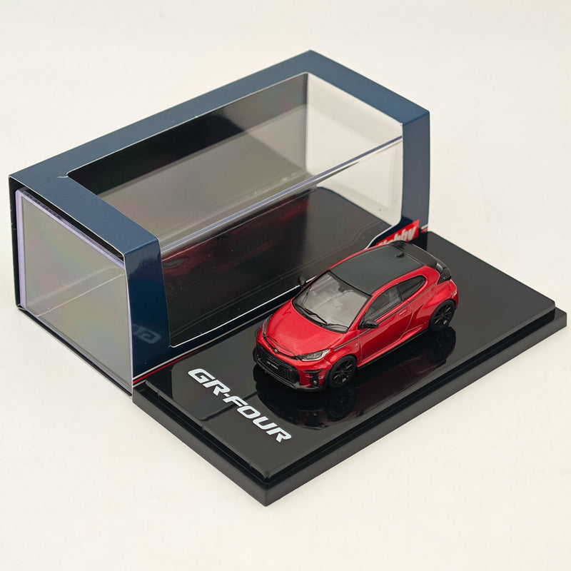 Hobby Japan 1:64 Toyota GR-Four YARIS RZ High performance GR Parts Emotional Red ll HJ642024GR Diecast Models Car Collection