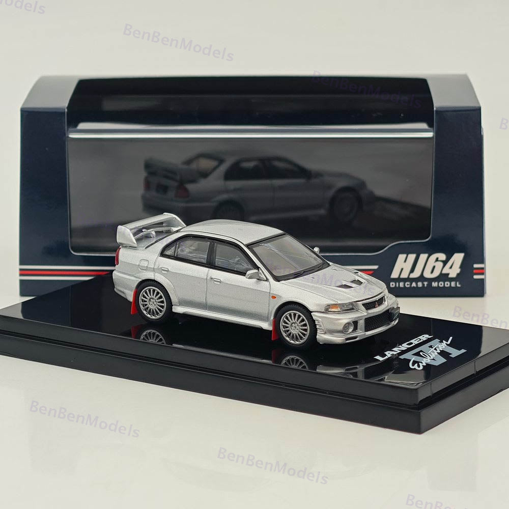 Hobby Japan 1/64 Mitsubishi Lancer GSR Evolution V (CP9A)1999 Silver HJ642033AS