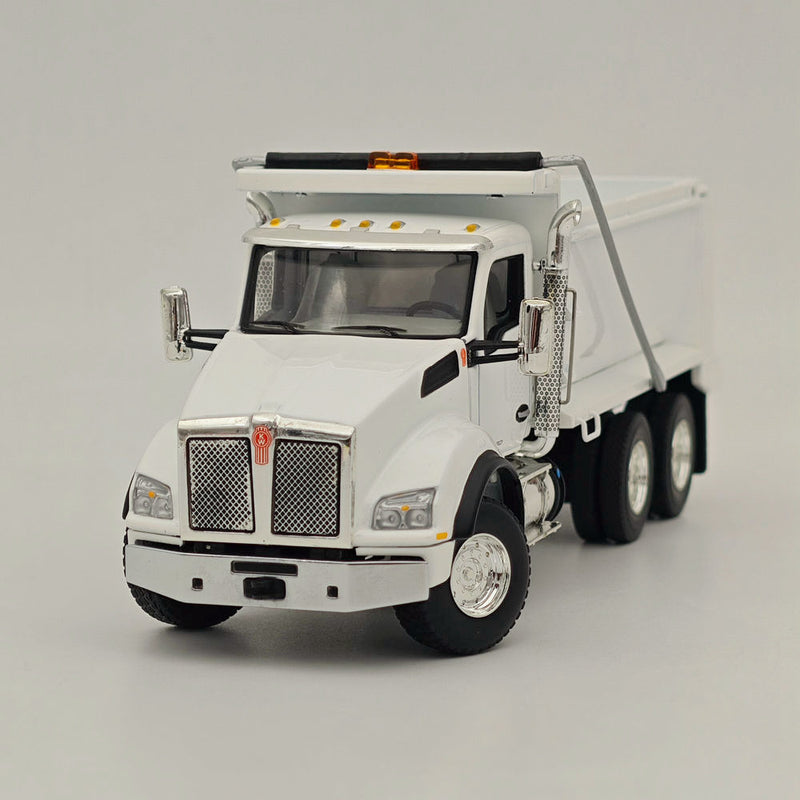 FIRST 1/50 Kenworth T880 Dump Truck White 50-3471 DIECAST Model Truct Collection