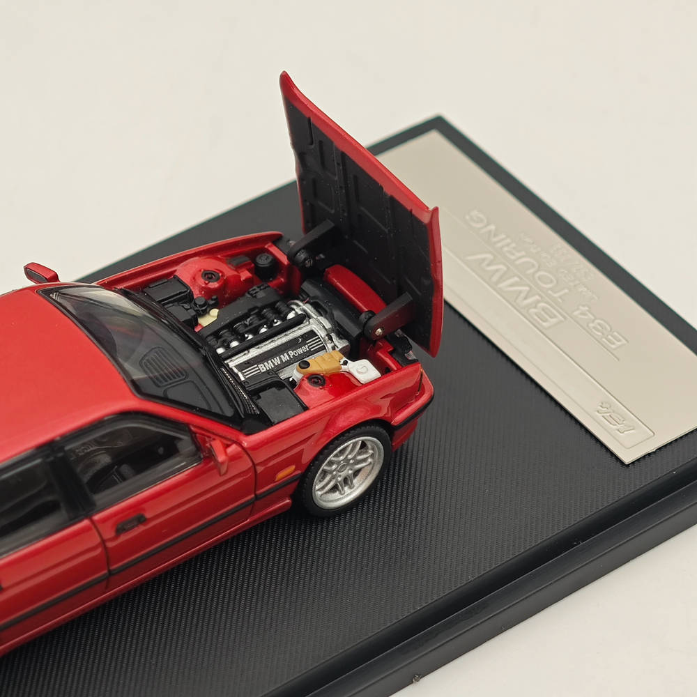 Mortal 1:64 BMW E34 M5 TOURING Wagon Openable Hood Diecast Toys Car Models Hobby Collection Gifts