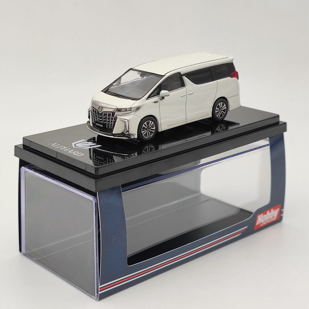 1/64 Hobby Japan Toyota ALPHARD (H30W) Version personnalisée Blanc HJ642012AW Jouets moulés sous pression Voiture Cadeau