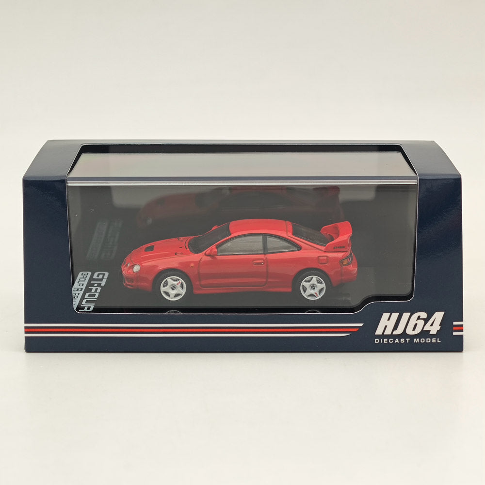 Hobby Japan 1/64 CELICA GT-FOUR ST205 JDM STYLE Red HJ642064AR Diecast Models Car Collection