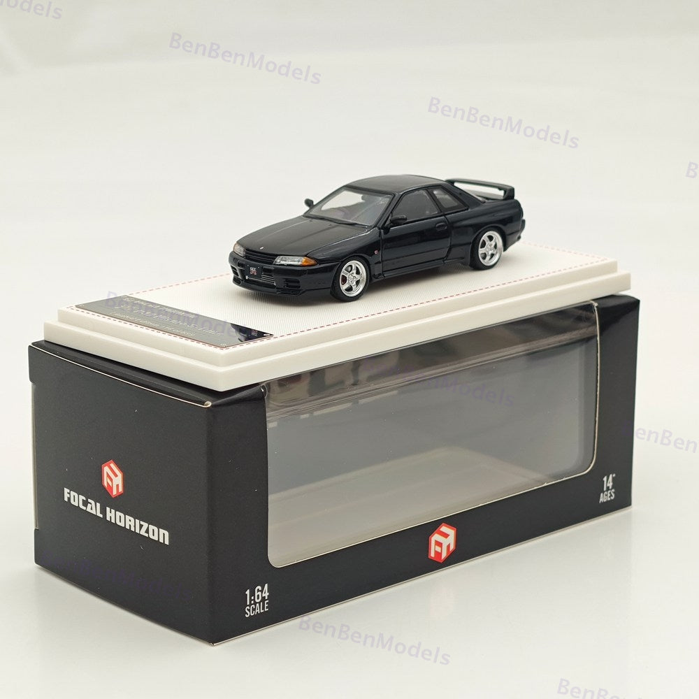FH 1:64 Nissan Skyline GTR R32 Nismo S-Tune Sports Model Black Diecast Metal Car