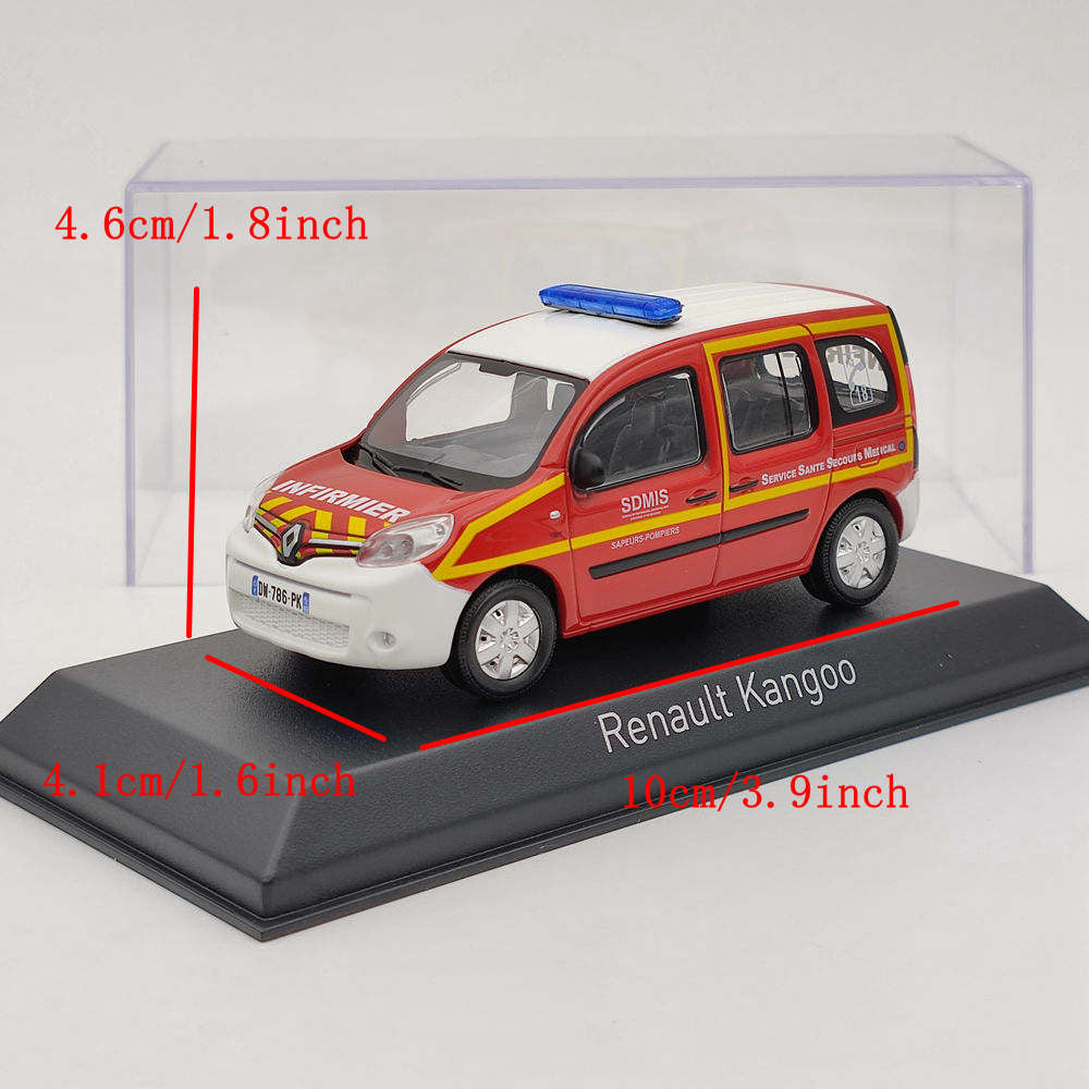 Norev Renault Kangoo INFIRMIER SSSM POMPIERS 1/43, modèles moulés sous pression, voiture, jouets, cadeau, 2013