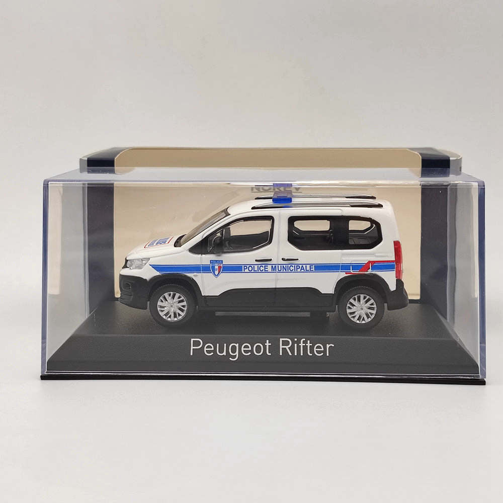 1/43 Norev Peugeot Rifter 2019 Police Municipale Diecast Models Car Collection Toys Gift