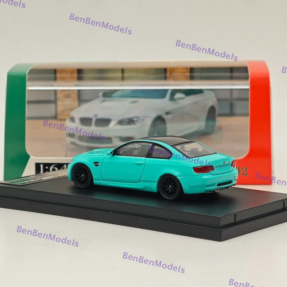 Modèle réduit BMW M3 E92 Coupé Verte, échelle 1/64, moulé sous pression, jouet de collection