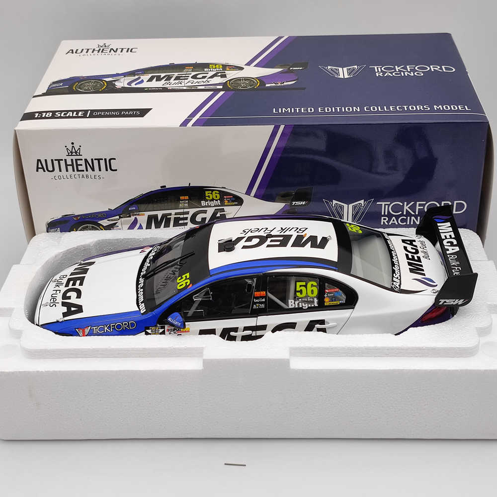 Authentique 1/18 TICKFORD RACING JASON BRIGHT #56 FORD FGX FALCON 2017 CLIPSAL 500 JOUETS VOITURE CADEAU
