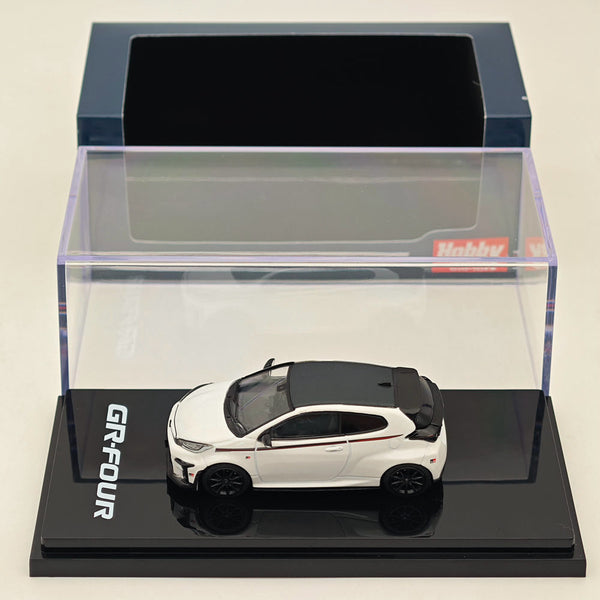 Hobby Japan 1:64 Toyota GR-Four YARIS RZ High performance GR Parts Super White ll HJ642024GW Diecast Models Car Collection