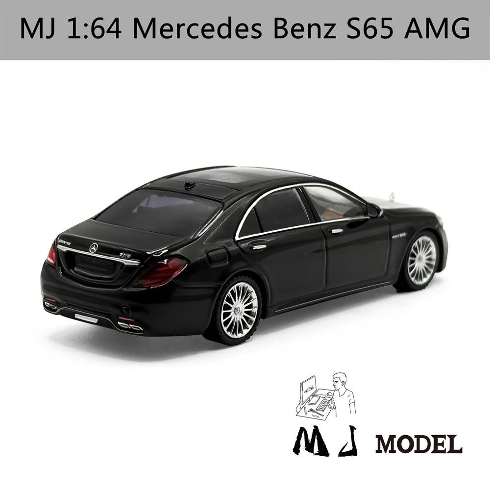 MJ 1:64 Mercedes Benz S65 AMG W222 Diecast Toys Modèles de voitures Collection Cadeaux Édition limitée