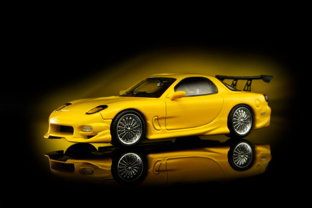 Mortal 1:64 Mazda RX7 Veilside Miniature Hobby Diecast Jouets Modèles de Voiture Collection Cadeaux