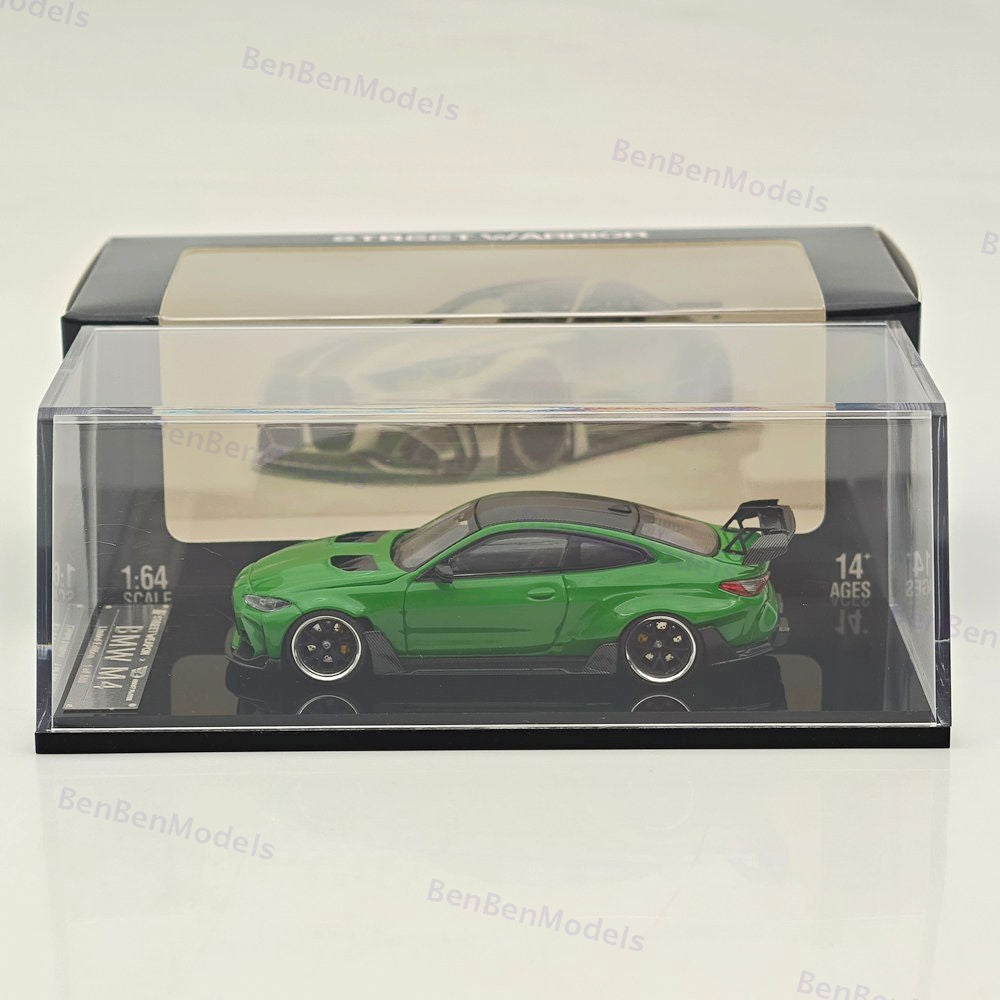 1:64 SW BMW M4 G82 Green Sports Diecast Models Car Limited Collection Gift