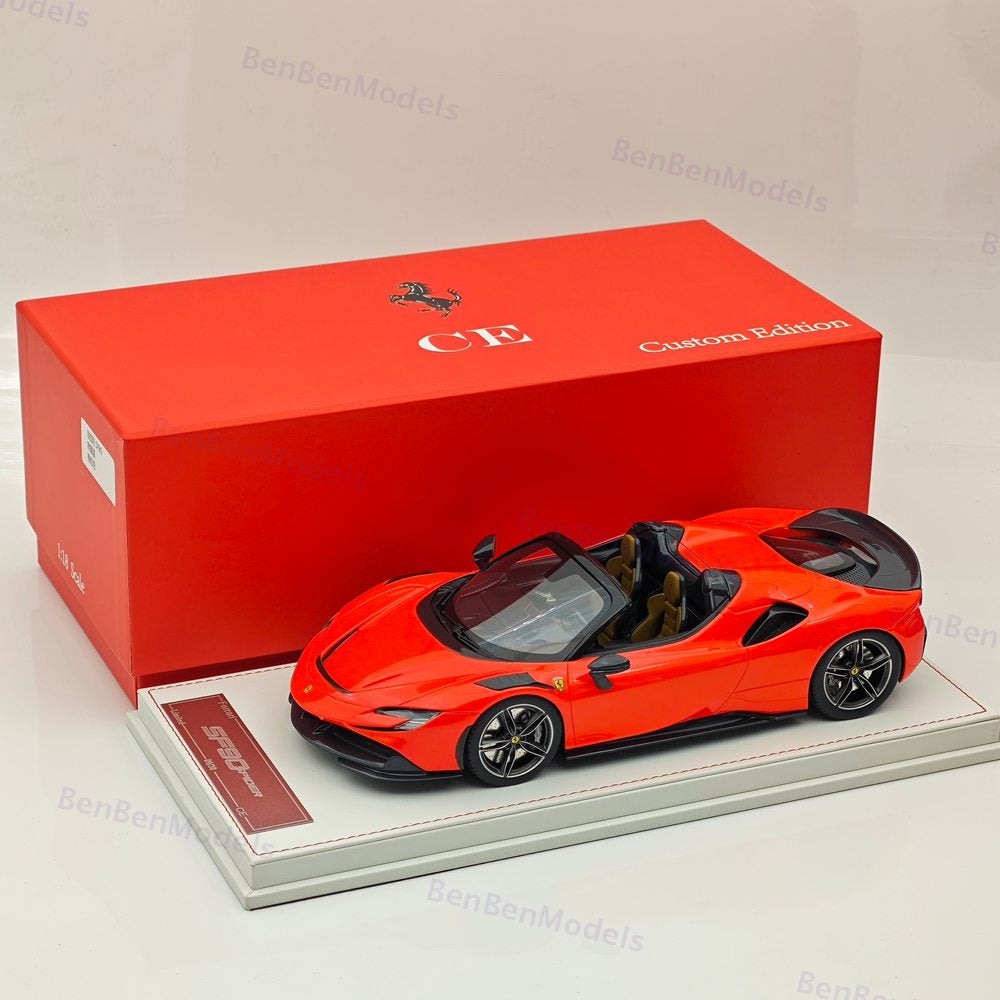 CE 1/18 Ferrari SF90 Spider Supercar Car Resin Diecast Model Limited Collection
