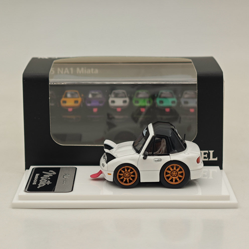 MJ 1:64 Miniature Mazda mx5 Q miata na Resin Car Models Toys Hobby Collection Gifts Limited Edition