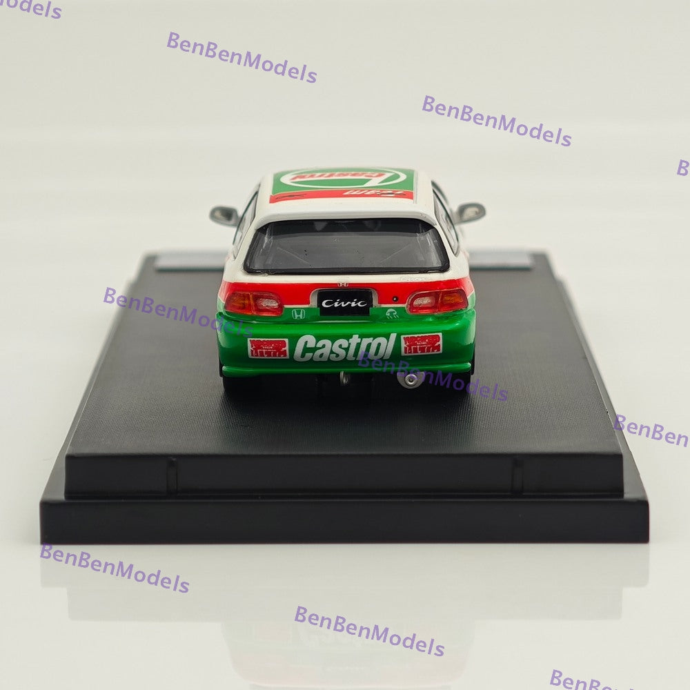 1:64 SW Civic EG6 Castrol Livery #76 Diecast Model Limited 499 Collectible Car