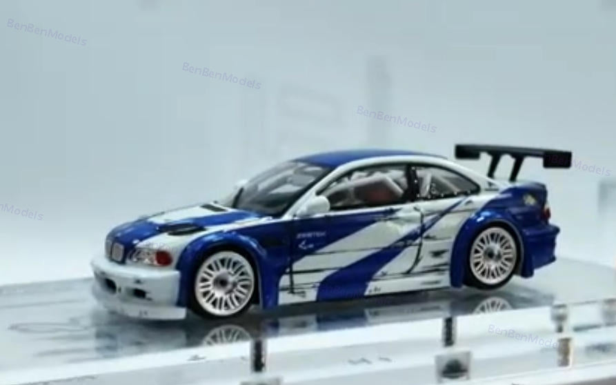 1:64 DCM BMW M3 GTR E46 NFS TECKWRAP APAXPO ZESTEK Diecast Models Car Colletible