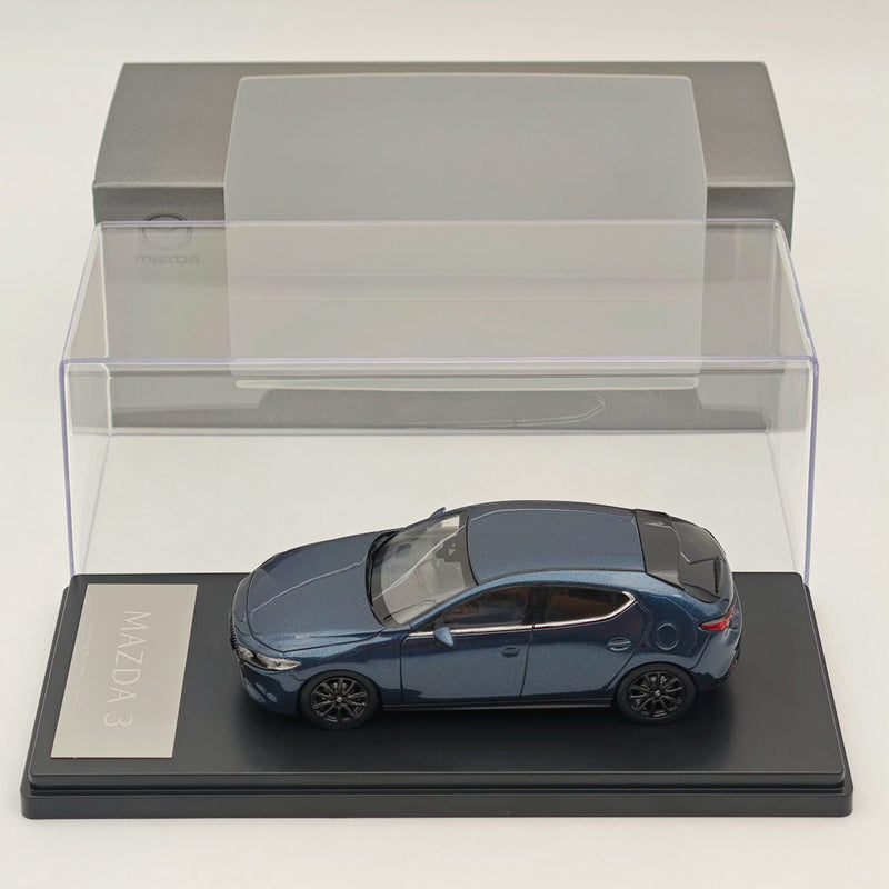 1:43 Mazda 3 5HB 2019 Skyactiv-X Deep Blue Crystal Metallic Diecast Model Car Auto Toys Gift