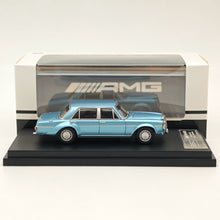 BSC 1:64 Mercedes Benz 300SEL W109 AMG Bleu Modèle de voiture moulé sous pression Collections de jouets